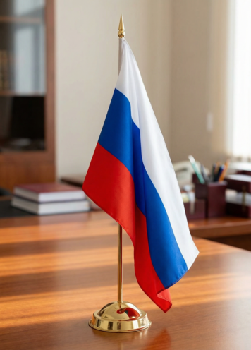 Флагшток настольный золото (1 шток)